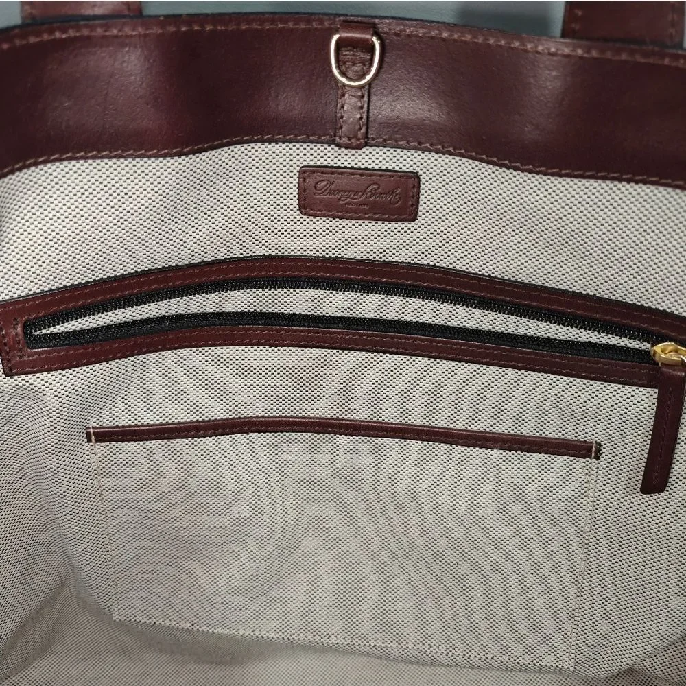 🐢 Dooney & Bourke Brooklawn XL Tote Weekender Bag Great Condition! - Picture 9 of 16